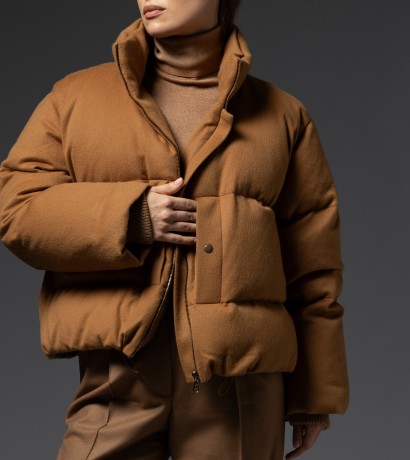 Cashmere down jacket