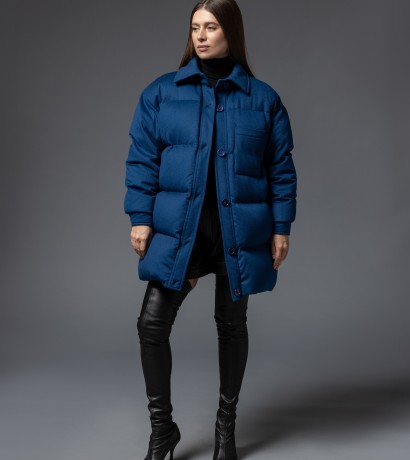 Lengthened down jacket