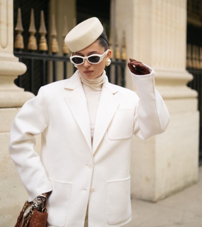 Milky cashmere jacket