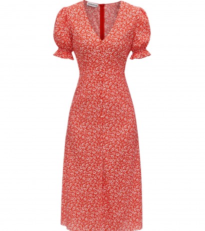 Floral print midi dress