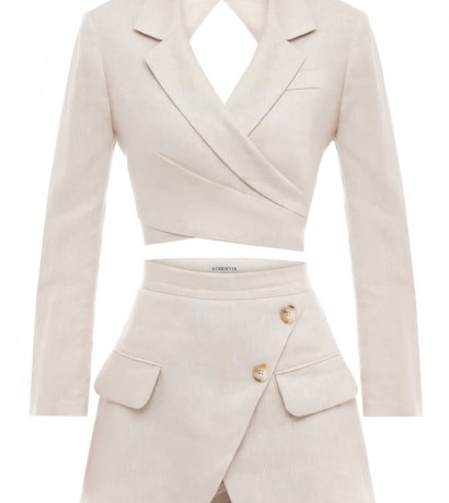Suit (cropped jacket and skirt-shorts)
