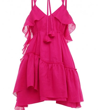 Ruffle trim mini sundress