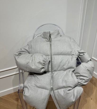 Light gray down jacket